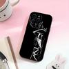 H-Hazbin Hotel  Phone Case For iPhone 17,16,15,14,13,12,11 Plus,Pro Max,Soft Silicone Black Cover