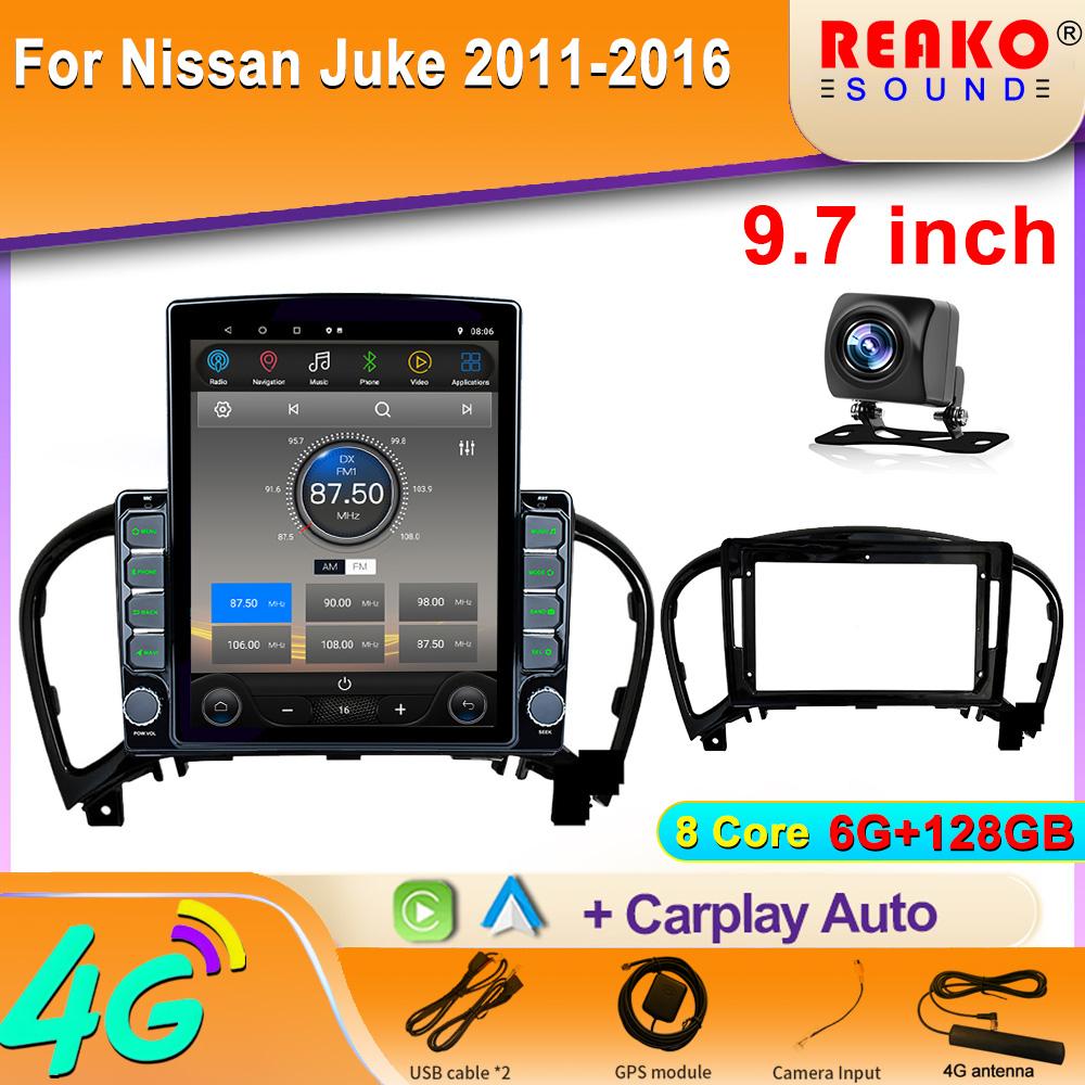 9,7-дюймовый вертикальный экран Tesla Android 12.0 автомобильное радио для Nissan Juke 2010-2014 навигация GPS стерео мультимедийный плеер экран