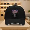 Colorful Mandala Elephant Baseball Cap Adjustable Polyester Outdoor Sports Casual Cap Unisex
