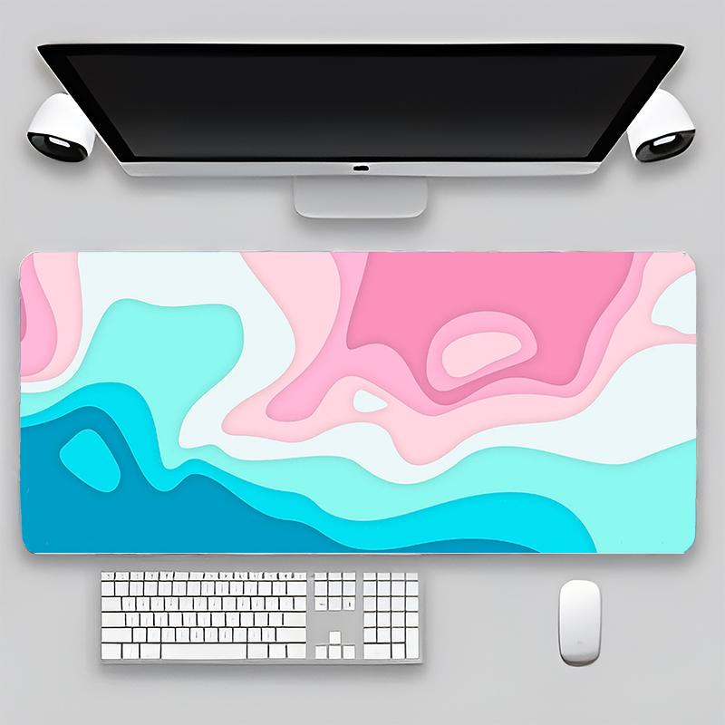 Terrain Map Contours Keyboard Gamer Carpet Rubber Mat Full Gamer Pc Keyboard Mouse Gamer Table Gaming Pc 90x40cm