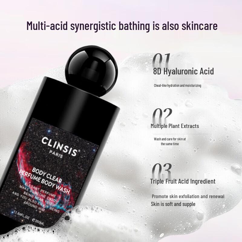CLINSIS Dark Night Fantasy Scented Shower Gel & Body Lotion Set