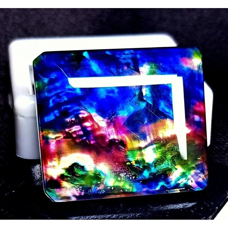 Stunning Opal-Like Organic Ammolite Doublet Natural 30+ Ct Certified Gemstone