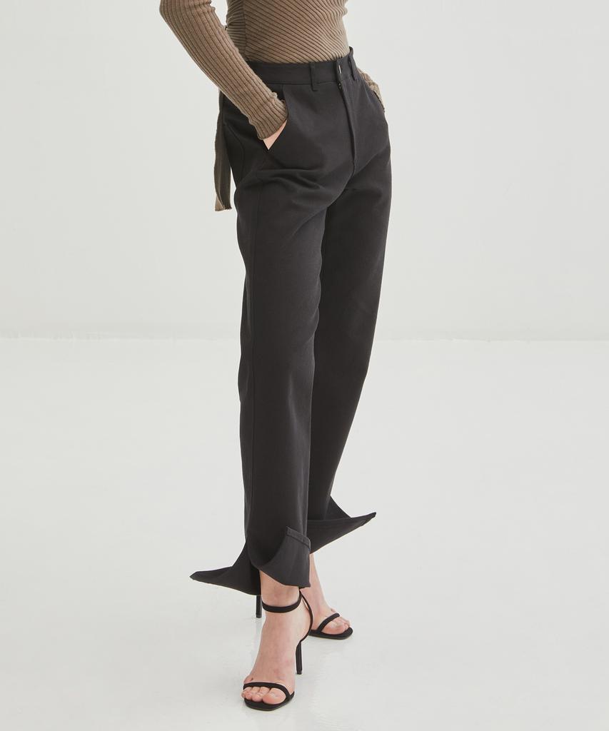 ONNE Stitched Straight Bh Cotton Pants - Black