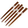 HTB Natural Wood Hexagonal Set of Wooden Chopsticks for for Home and Everyday Japanese Durable and Chopsticks, 5, 22.5cm, Guests, Non-Slip, Use,