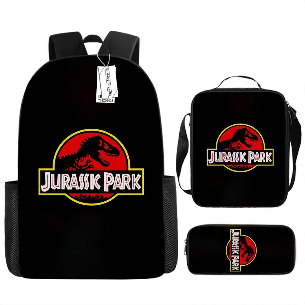 Jurassic Park European and American Retro Schoolbag First Grade~ Fourth Grade Bag Backpack