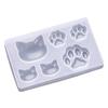 Fashion Eco-friendly Transparent Cat Paw Mould Resin Silicone Mold for School