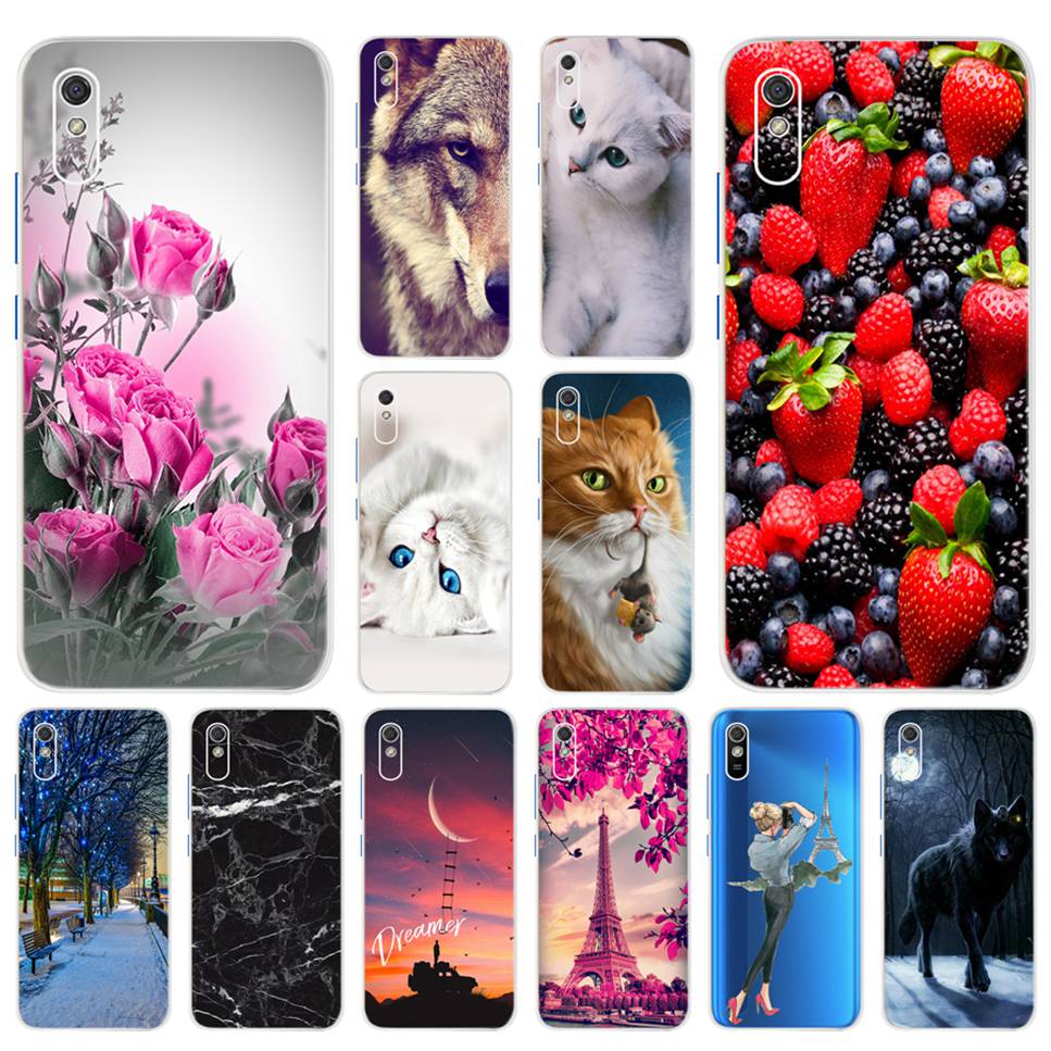 For Cover Xiaomi Redmi 9A Case Capas Phone Case Cartoon Bumper Back Shockproof Soft TPU For Redmi 9A REDMI9A A9 9 A 6.53' Fundas