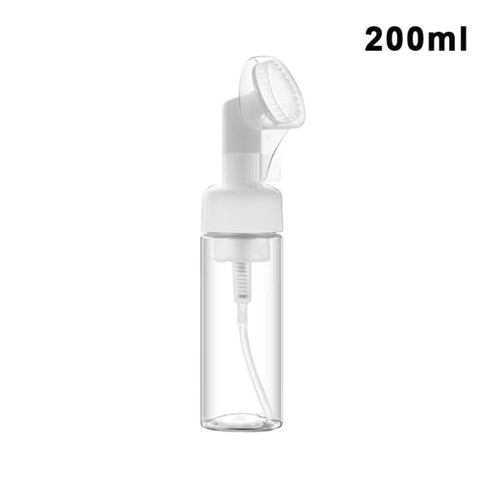 Silicone Brush Soap Foaming Bottle PET Facial Cleanser Bottle Facial Cleaning