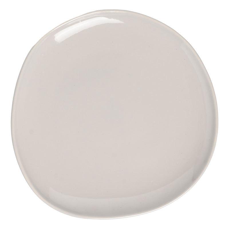 Japanese Retro Special-Shaped Plate Creative Irregular Plate Household Ceramic Plate Restaurant Pasta Plate Solid Color Plate