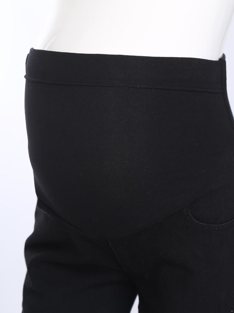 Pregnancy Essential Wide-Leg Jeans M-3XL: Stretch Denim with Adjustable Waistband & Pockets, Casual Maternity Wear