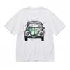Men's Trend Classic T-Shirt Retro Cab with License Plate VOUCHOR Cotton Tee USA