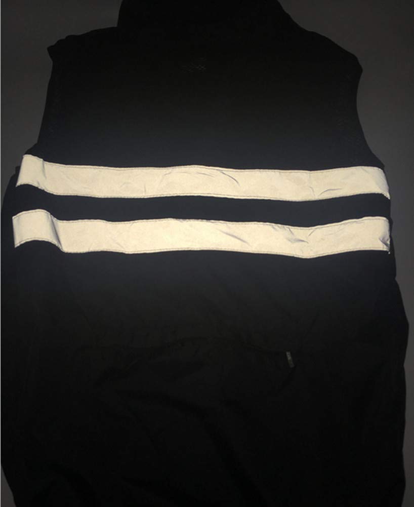 Светоотражающая велосипедная майка безопасность без рукавов велосипедная ночь со спиной для шоссе и улицы размер L ветровка, тонкая, легкая, жилет, куртка,