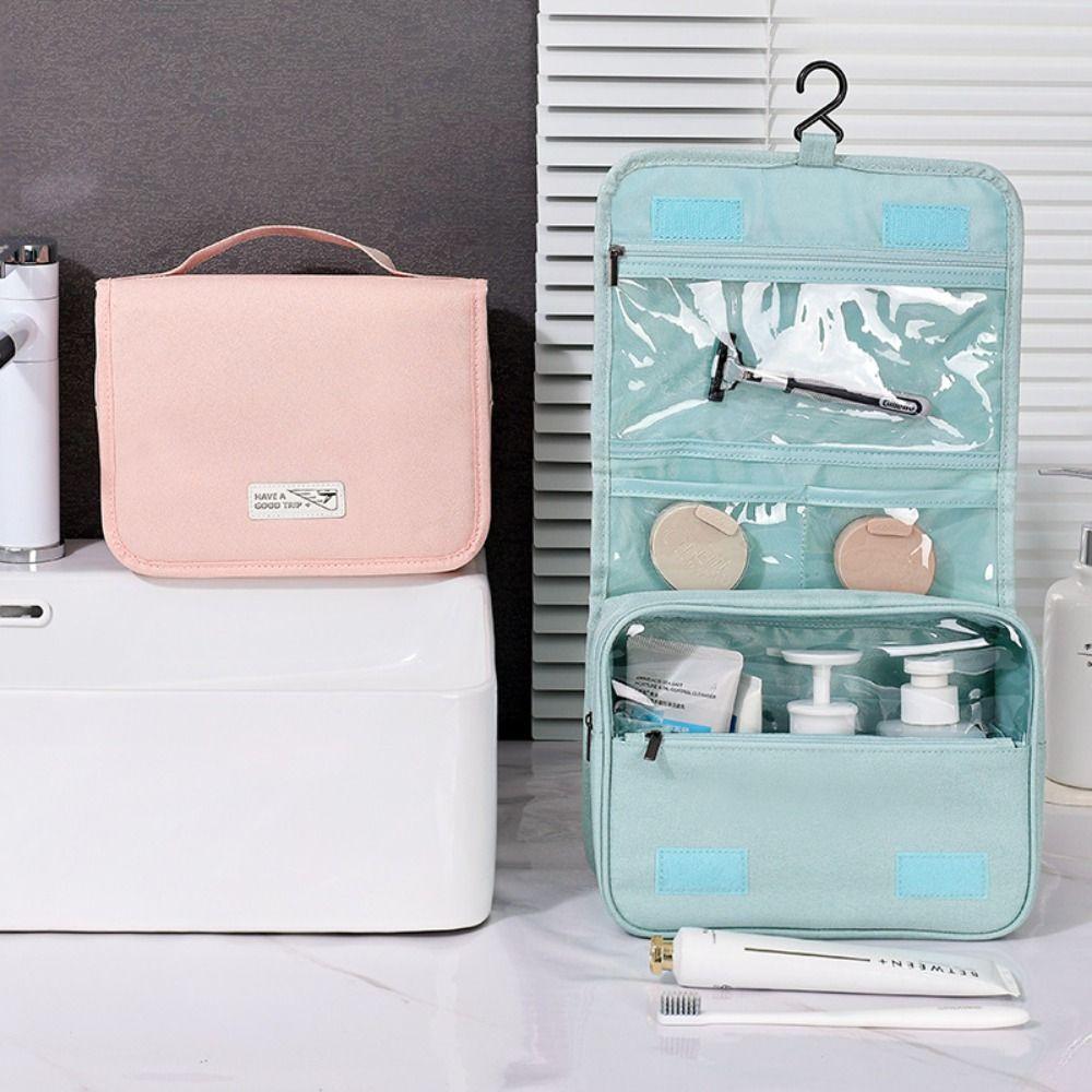 Large Capacity Travel Toiletry Bag Waterproof Makeup Bag Portable Hanging Cosmetic Bag Outdoor