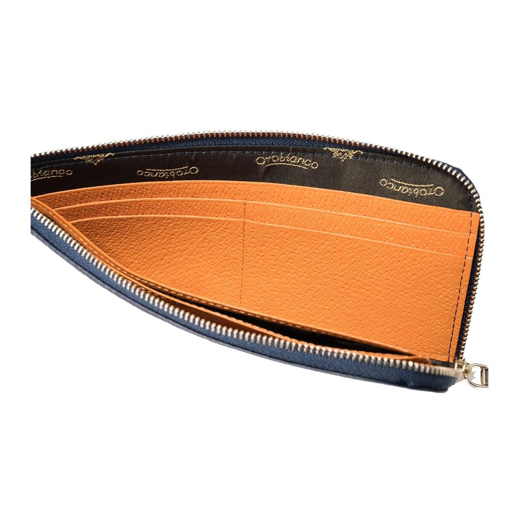Long Wallet Grip Navy [Orobianco] Wallet, ORS-041808 Men's