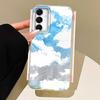 Blue White Clouds Phone Case for Samsung Galaxy A55 A07 A17 A56 A36 A26 A16 A53 A06 A14 A24 A34 A54 A15 A25 A35 A12 A13 Cover