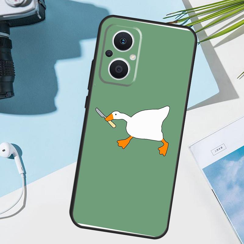 Мультяшная Милая Гусь Игровая Крышка Для OPPO Reno 8T 7 8 Lite 14F 13F 12F 11F 14 13 12 11 10 OPPO Find X8 X6 X5 X9 Pro Чехол