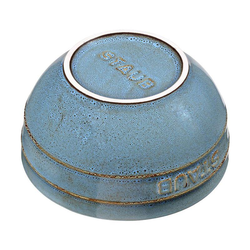 Керамическая круглая миска Staub 14 см (Античный сине-зеленый)