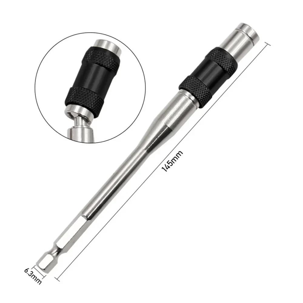 88MM/145MM Long Magnetic Ring Screwdriver Bits Drill Hand Tools Drill Bit Extension Rod Quick Change Holder Drive Guide Screw AA