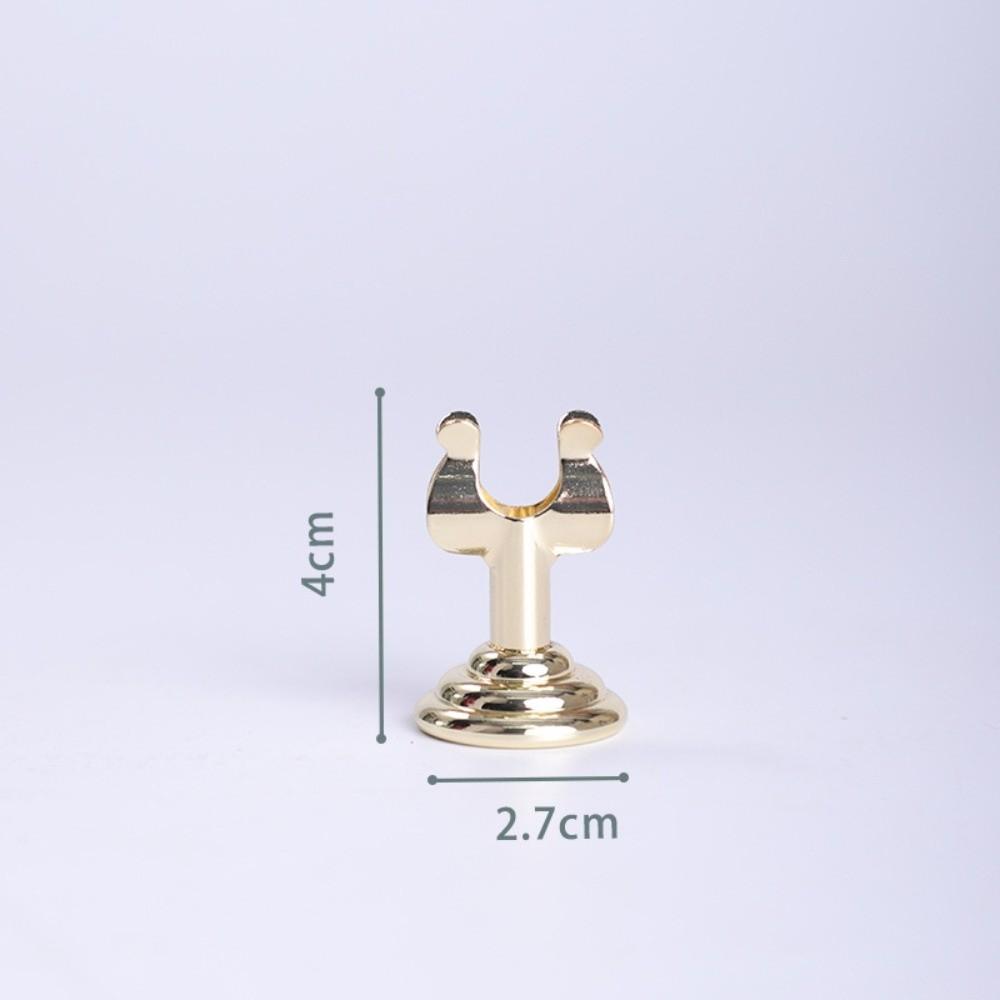 U Shape Name Card Display Stand Stainless Steel Picture Clips Price Display Rack  Table Accessories