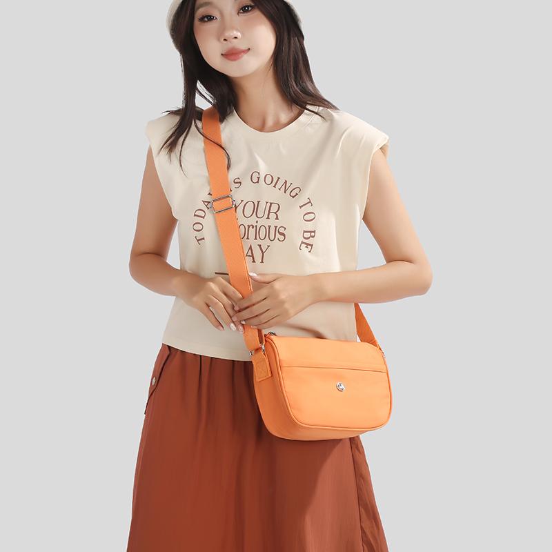 Легкая однотонная нейлоновая сумка кроссбоди Женская сумка Сумка через плечо для мамы