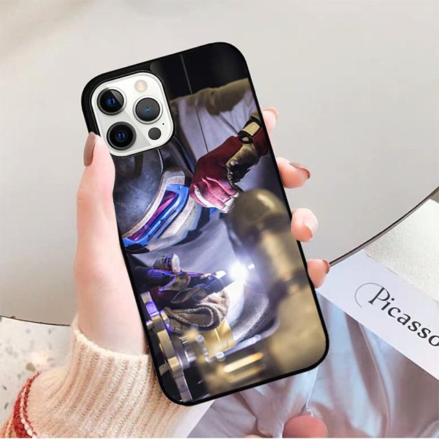 Welder Welding Hot Metal Worker Phone Case for iPhone 17 Air 16 16e 15 Plus for Apple 13 11 12 14 Pro Max coque fundas