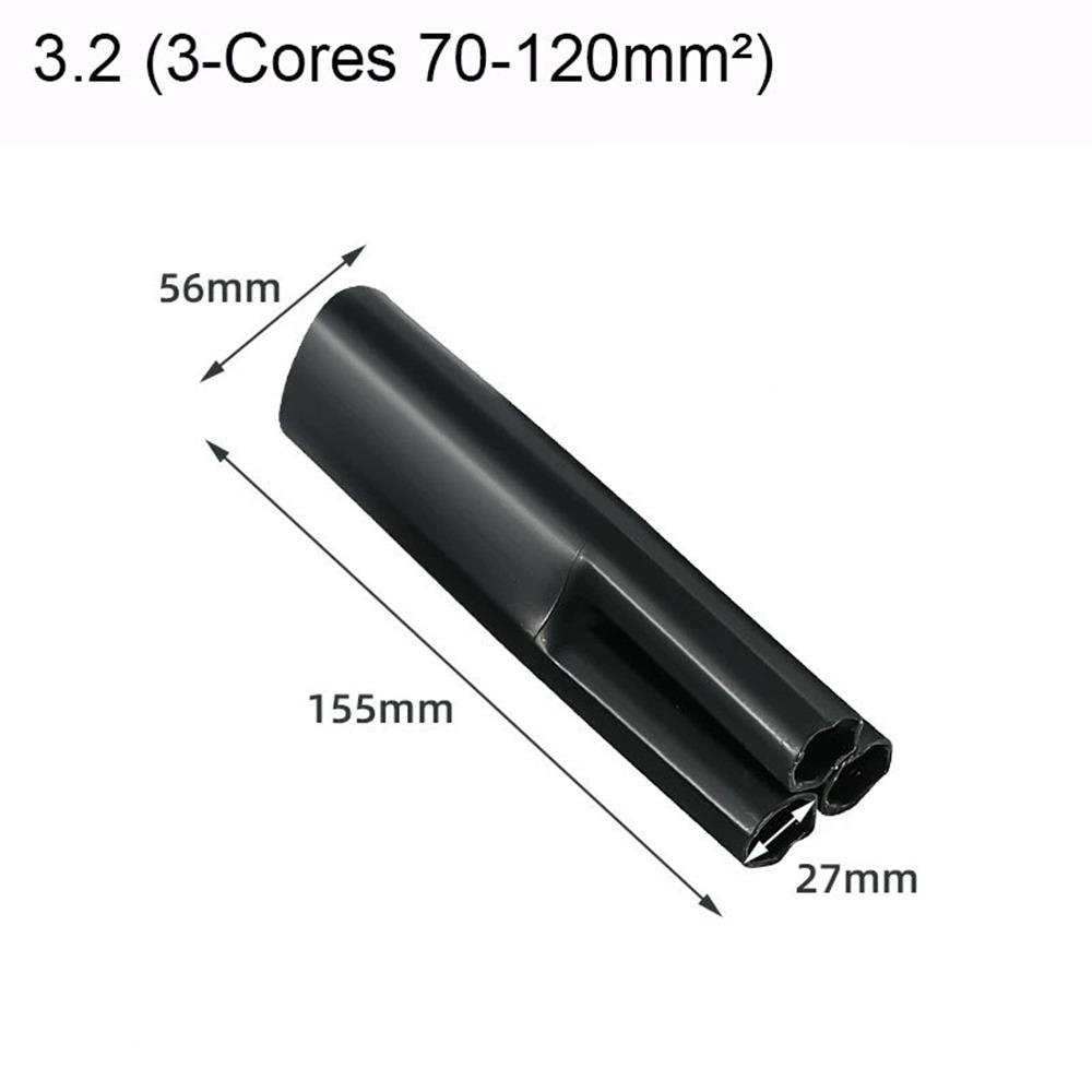 Новая 2/3/4/5/жильная термоусадочная трубка Водонепроницаемая с клеем Изоляционная гильза Черный Разделитель ответвлений