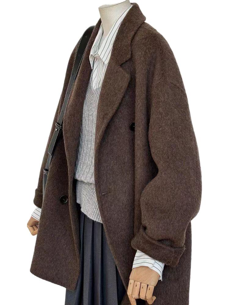 Модные теплые роскошные шерстяные пальто и пиджаки