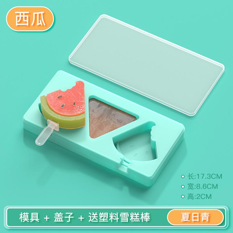 Новая креативная силиконовая форма для мороженого с рисунком фруктов, ананаса, арбуза, самодельные формы для мороженого с палочкой и крышкой