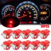 10Pcs 5050 1SMD T5 B8.5D Gauge LED Indicator Bulbs Dashboard Side Interior Dash Lights Car Lights