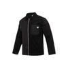 Solid Color Pocket Sports Casual Jacket Men Jacket Black 623374-01