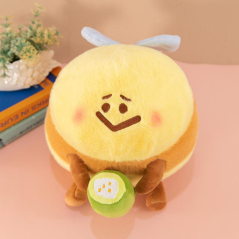 New Cute Bee Doll Creative Baby Bee Plush Toy Shark Bee Doll Small Gift Wholesale