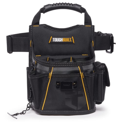 TOUGHBUILT Utility Pouch and Tool Belt - Heavy-Duty Deluxe Premium Quality Durable - Adjustable Belt Size - (TB-316-2)