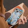Мягкий чехол-накладка с рисунком Цветочный Мрамор Capa для Apple iPhone 17 14 16e 12 16 XS XR 13 15 Air 11 Pro Max Plus