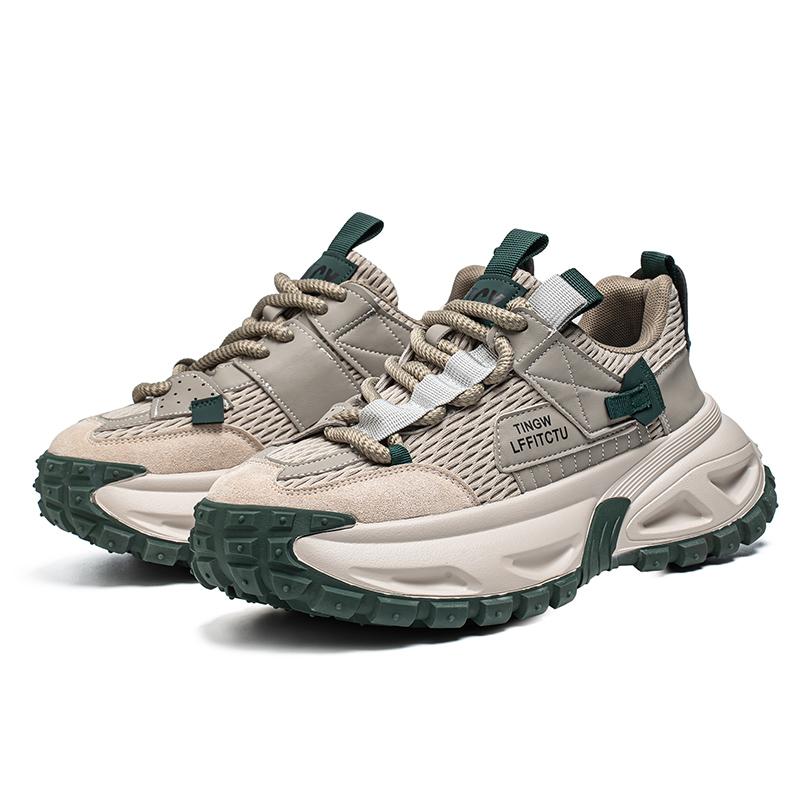 Массивные кроссовки мужские дизайнерские ретро спортивная обувь модная повседневная кожаная тканевая дышащая с увеличением роста на плоской платформе обувь для спортзала