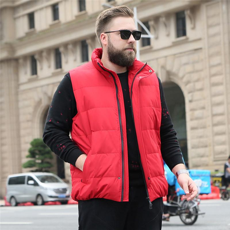 Осень и зима, мужские и женские пары одинакового размера, жилет на пуху Big Fat Plus Fat Plus Guy, майка с милым плечом для простой верхней одежды