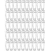 100Pcs Silver Safety Pins Metal Steel Wire S-Shaped Pins Sturdy Locking Pin Clasps  For Sewing
