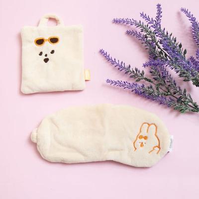 Набор масок для сна с вышивкой кролика