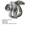 Мужское кольцо Python в стиле ретро, ​​регулируемая деталь, гладкое, с хорошим открытием, индивидуальное кольцо на палец, вечерние