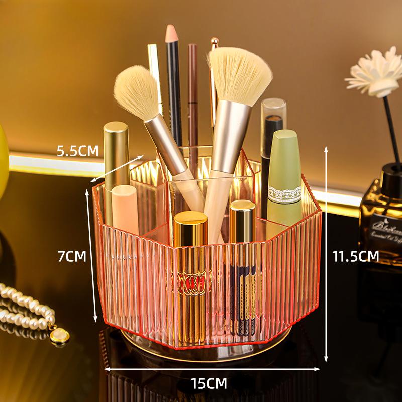 1 шт. вращающийся на 360 градусов держатель для кистей для макияжа органайзер для косметики на туалетный столик многофункциональный держатель для ручек коробка для хранения помады