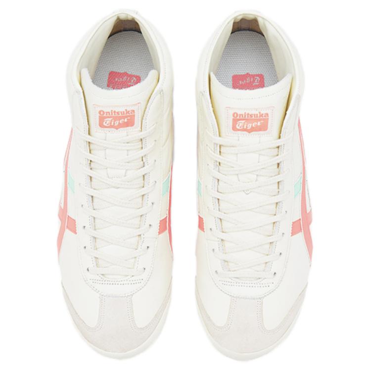 ONITSUKA TIGER Mexico 66 Удобные Универсальные Нескользящие Полувысокие Повседневные Кроссовки Унисекс Белый Зеленый Розовый 1183B812-101