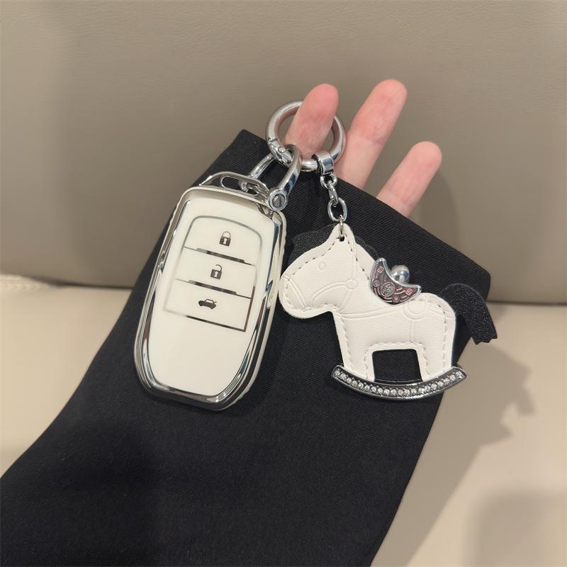 TPU Car Key Case Full Cove Shell Fob For Toyota RAV4 Corolla Altis Auris Aygo Yaris Crown Hilux Camry Verso TC IM Land Cruiser