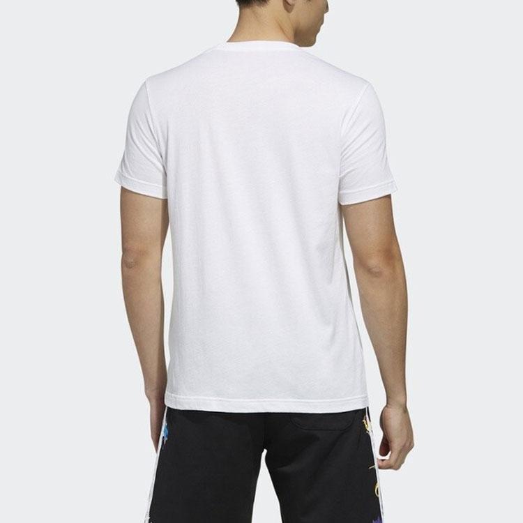 Adidas Футболка Neo X Pokémon Pikachu с коротким рукавом и принтом в виде кармана, мужская, белая FM0326