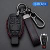 Genuine Leather Car Key Case for Mercedes Benz E C G M R S Class W204 W212 W176 GLC CLA GLA AMG Cover Keychain Car Accessories