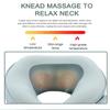 Массажер для шеи шиацу, электрическая U-образная подушка, 6D, подогрев, глубокое разминание тканей, идеально подходит для снятия боли дома, в офисе, в путешествии