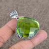 Peridot Gemstone Handmade 925 Sterling Silver Jewelry Pendant 2.01" KKG-22