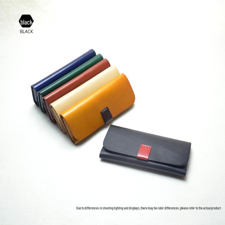 "25 Чехлов для очков из натуральной кожи - Контрастный цвет, Магнитная застежка, Коровья кожа растительного дубления, Ультратонкий дизайн"