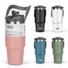 TYESO Tumbler with 750ml Water Cold Kettle with Vacuum Double Wide Large Direct No Home Pink Straw, Coffee, Bottle, Thermos, Insulation, Insulation,
