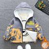 Autumn Winter Boys Letter Fashion Keep Warm Thicken Jacket Kids Jacket Hooded Zipper Boy Outerwear Children's Clothing
