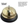 Easy Press Call Bell Stainless Steel Service Bell, Kitchen with Non Slip Base Customer for Restaurant, Loud Durable Metal Ding Office Reception
