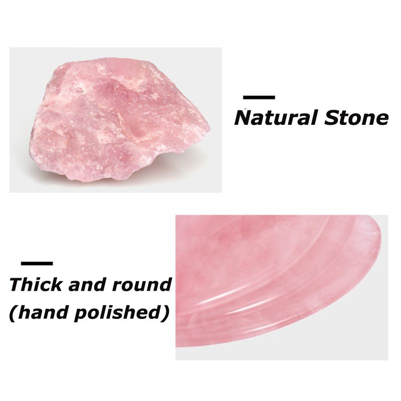 7pcs/ Gouache Scraper Rose Quartz Jade Guasha Stone Board Jade Massagers For Face Gua Sha Scraper Body Acupuncture Face Lifting